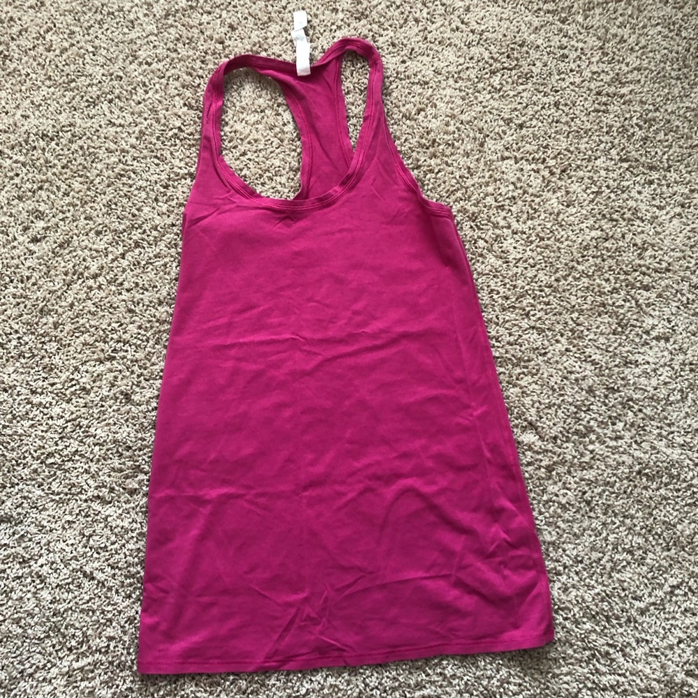 Lululemon athletica Pink Razorback top size 4